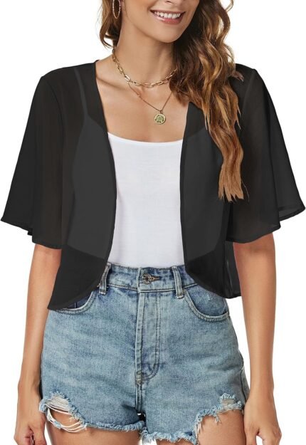 Ladies Shrug Chiffon Cardigans …