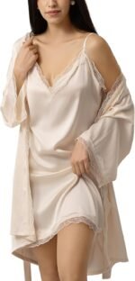 🔹 high-end chiffon robe.