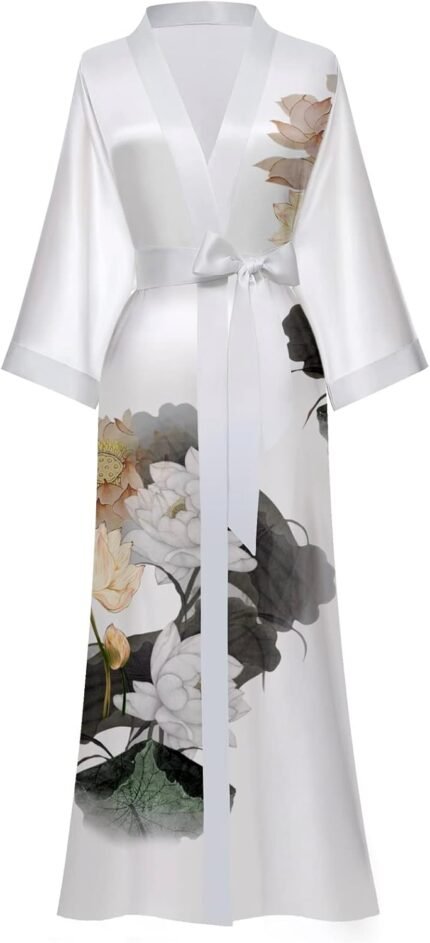 🔹 high-end chiffon robe.