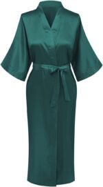 🔹 soft satin robe