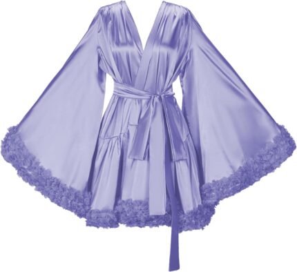 🔹 high-end chiffon robe.