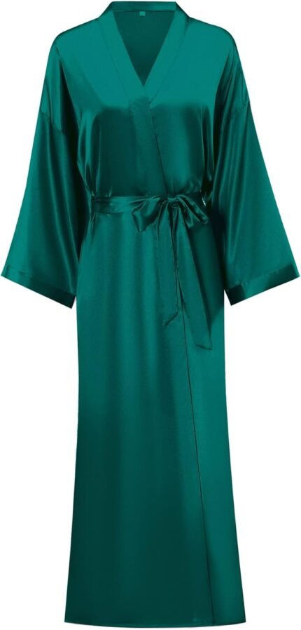 🔹 soft satin robe