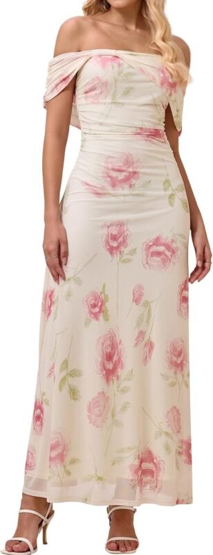 Off-shoulder dresses.