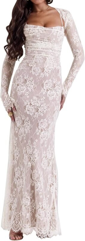 Off-shoulder dresses.