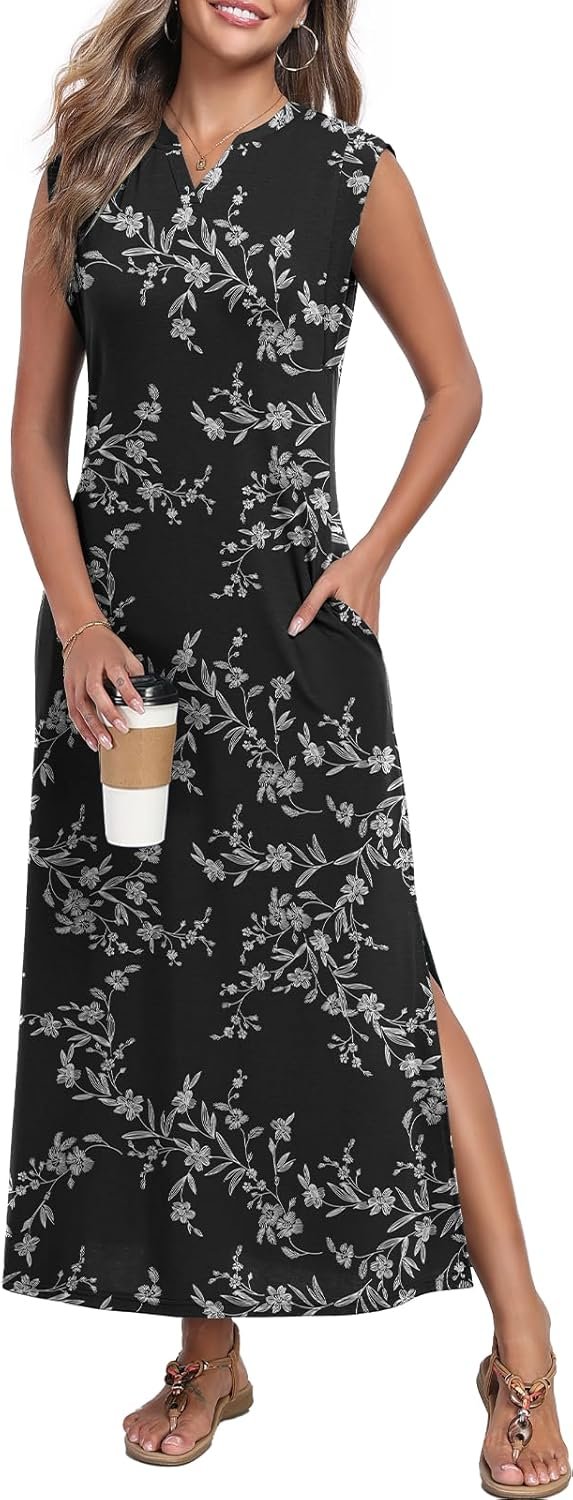 Ladies’s Summer time Slit Maxi Costume Ladies’s Summer time Slit Maxi Costume