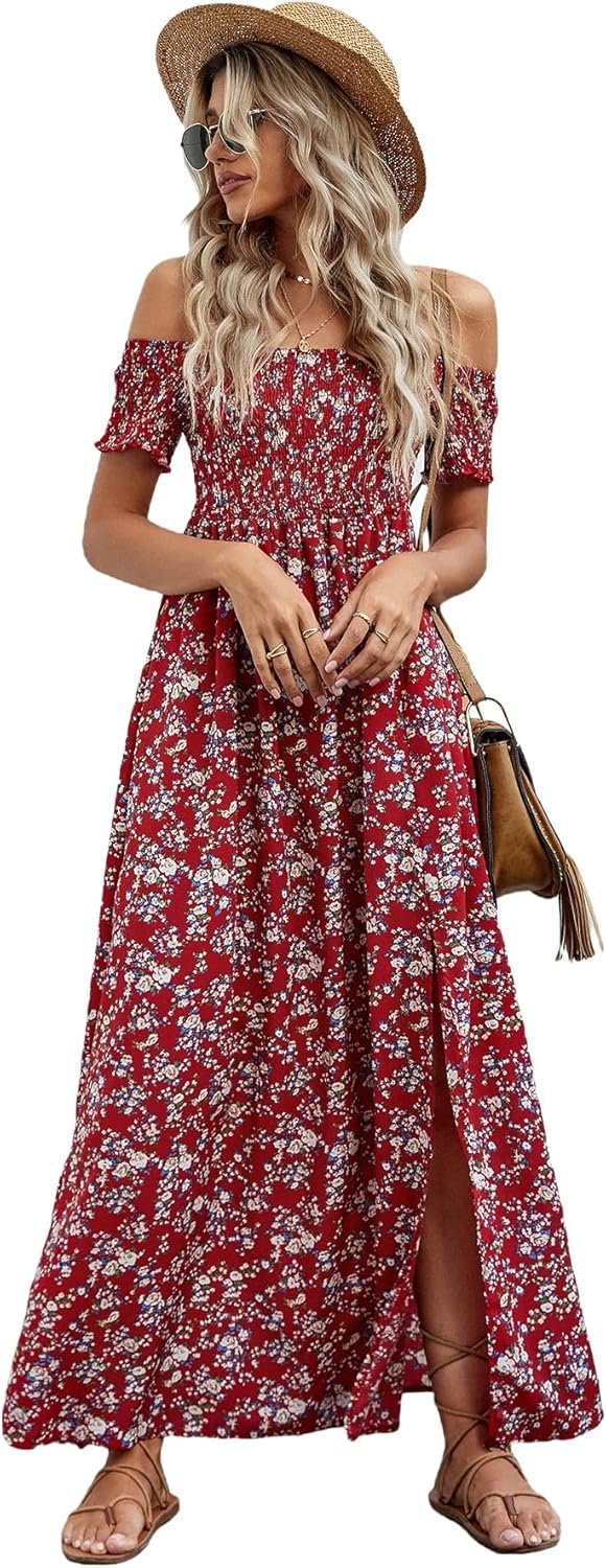 Floerns Ladies’s Boho Floral Pr…