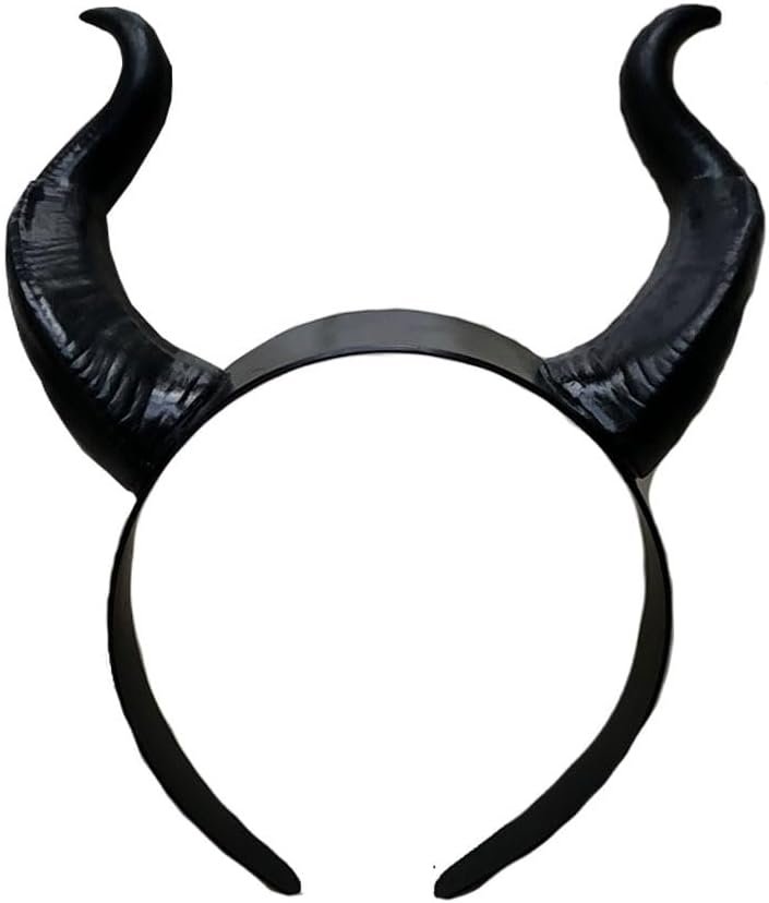 Black Cow Horn Hair Bands Maleficent Demon Horns Headband Gothic Satan Horn Hairband Equipment for Darkish Promenade Ornament Halloween Peripheral Cosplay Costume Black Cow Horn Hair Bands Maleficent Demon Horns Headband Gothic Satan Horn Hairband Equipment for Darkish Promenade Ornament Halloween Peripheral Cosplay Costume