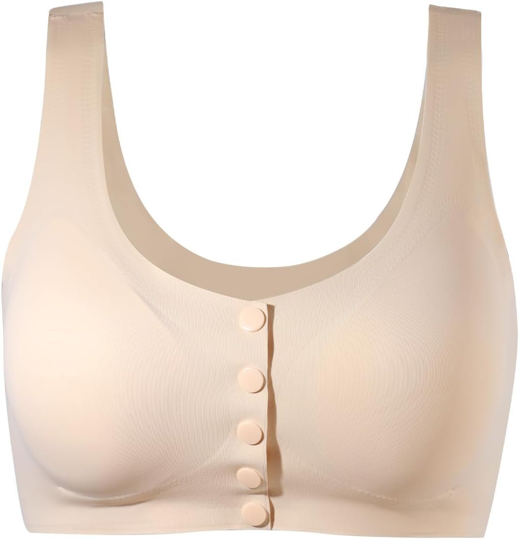 Lervanla Mastectomy Bras With Pockets For Prosthesis Entrance Closure Bras For Ladies No Underwire Surgical Bra Lervanla Mastectomy Bras With Pockets For Prosthesis Entrance Closure Bras For Ladies No Underwire Surgical Bra