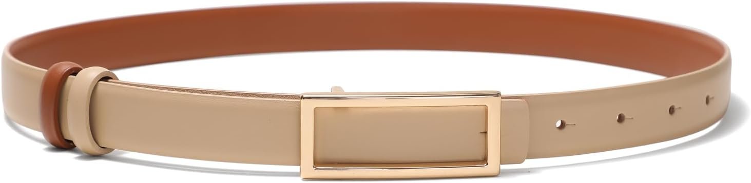 Womens Belt Reversible Leather-based Belt Skinny Skinny Vogue Designer Waist Belts for Denims Pants Clothes