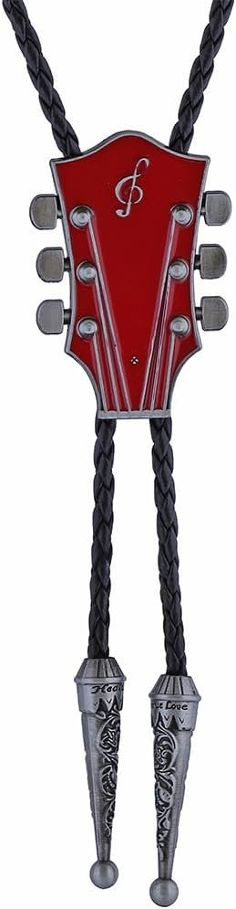 GelConnie Guitar Bolo Tie Western Cowboy Rodeo Bolo Tie for Males Ladies Leahter Necktie Necklace Marriage ceremony Bola Ties GelConnie Guitar Bolo Tie Western Cowboy Rodeo Bolo Tie for Males Ladies Leahter Necktie Necklace Marriage ceremony Bola Ties