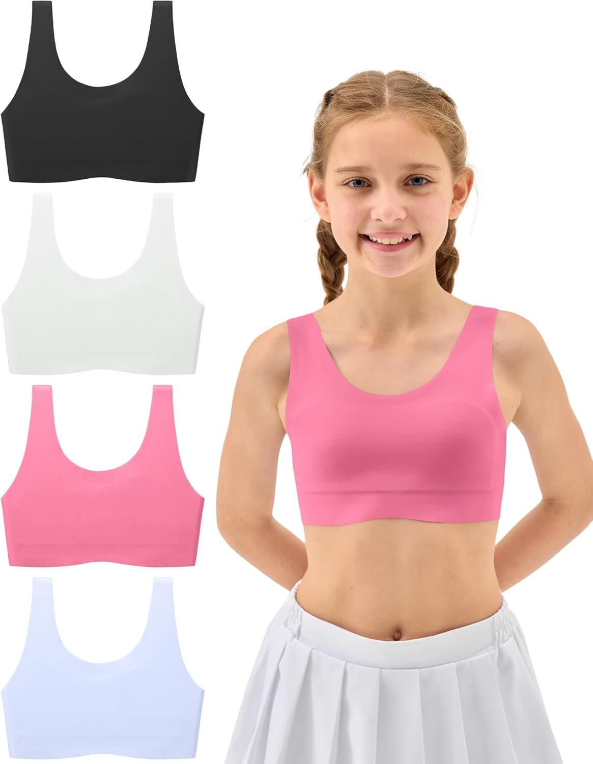 Coaching Bra for Women 7-8 Seamless Coaching Bras for Women Sports activities Bras Snug- No Pads, Chest Double Lined Coaching Bra for Women 7-8 Seamless Coaching Bras for Women Sports activities Bras Snug- No Pads, Chest Double Lined