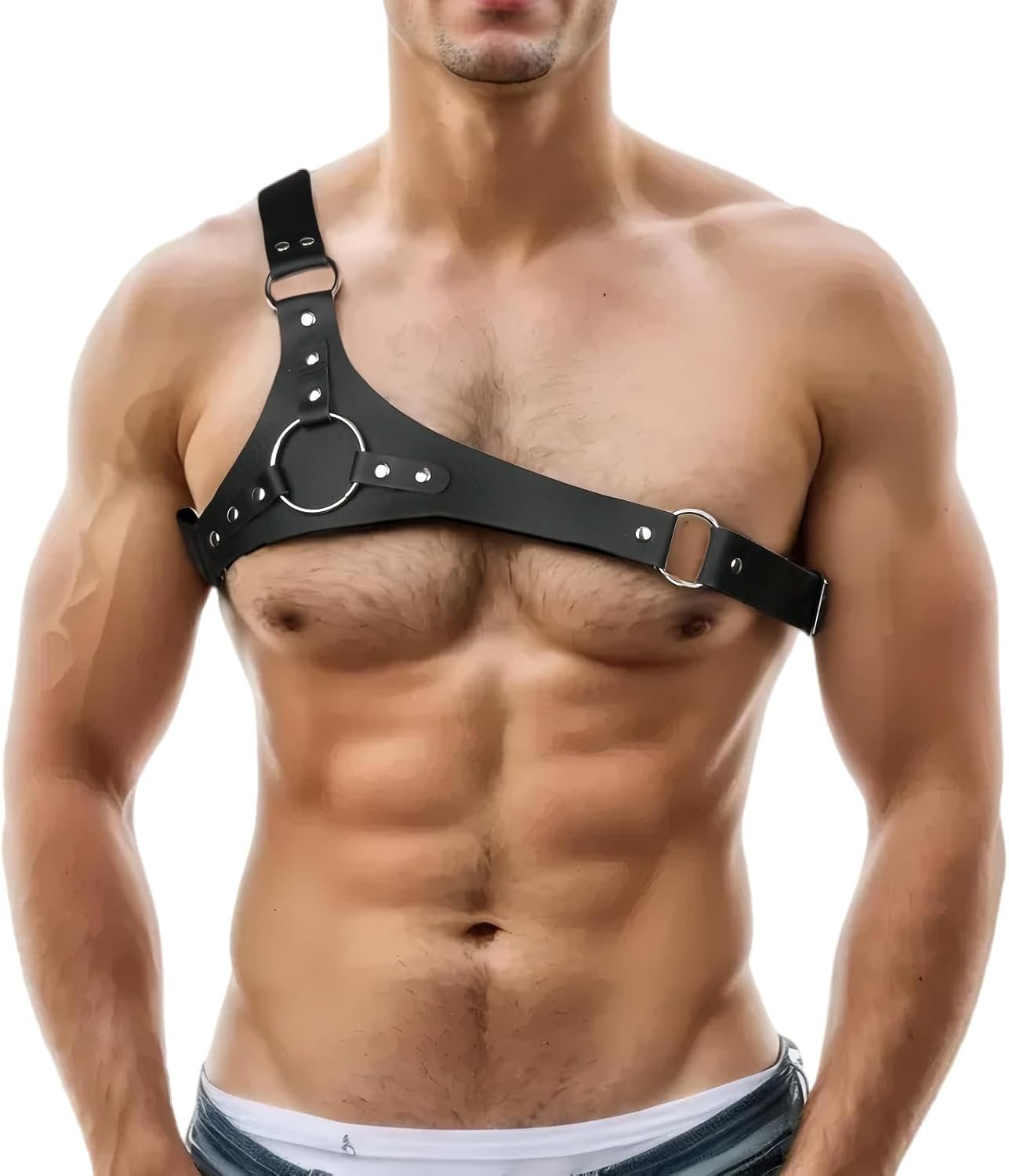 Horny Chest Harness Belt for Males, Males’s Physique Harness Adjustable PU Leather-based Male Punk Chest Belt Shoulder Harness Muscle Present Style Costumes Clubwear for Cosplay Get together Nightclub Horny Chest Harness Belt for Males, Males’s Physique Harness Adjustable PU Leather-based Male Punk Chest Belt Shoulder Harness Muscle Present Style Costumes Clubwear for Cosplay Get together Nightclub