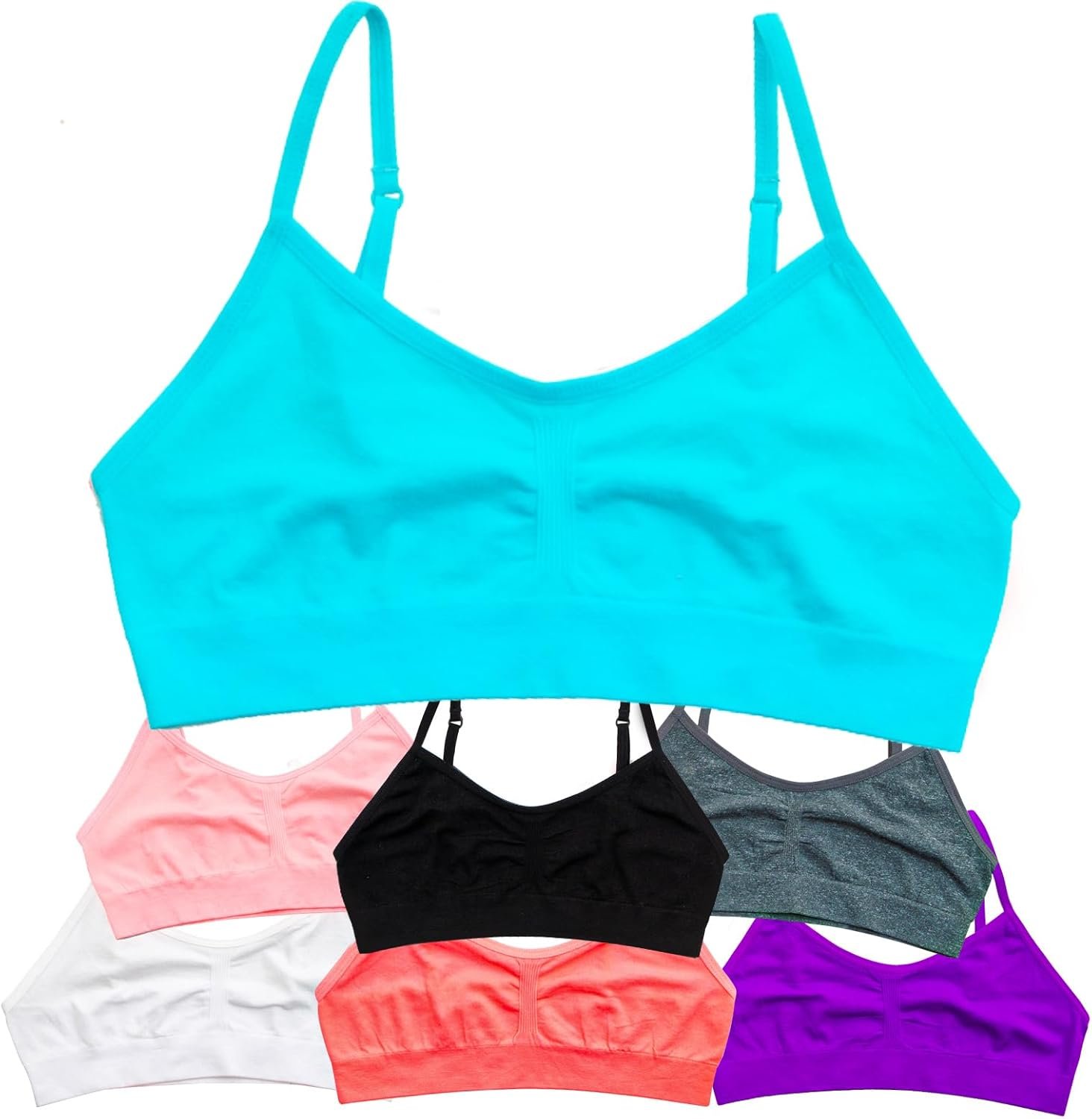 Alyce Intimates Women and Teenagers Seamless Cami Coaching Bra – Pack of seven Alyce Intimates Women and Teenagers Seamless Cami Coaching Bra – Pack of seven