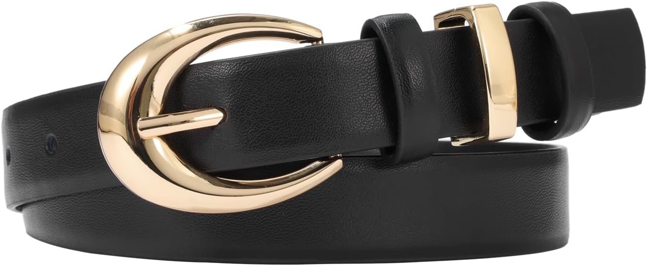 Girls’s Cow Leather-based Belt for Denims Pants Style Women Skinny Costume Waist belt with Gold Buckle Girls’s Cow Leather-based Belt for Denims Pants Style Women Skinny Costume Waist belt with Gold Buckle