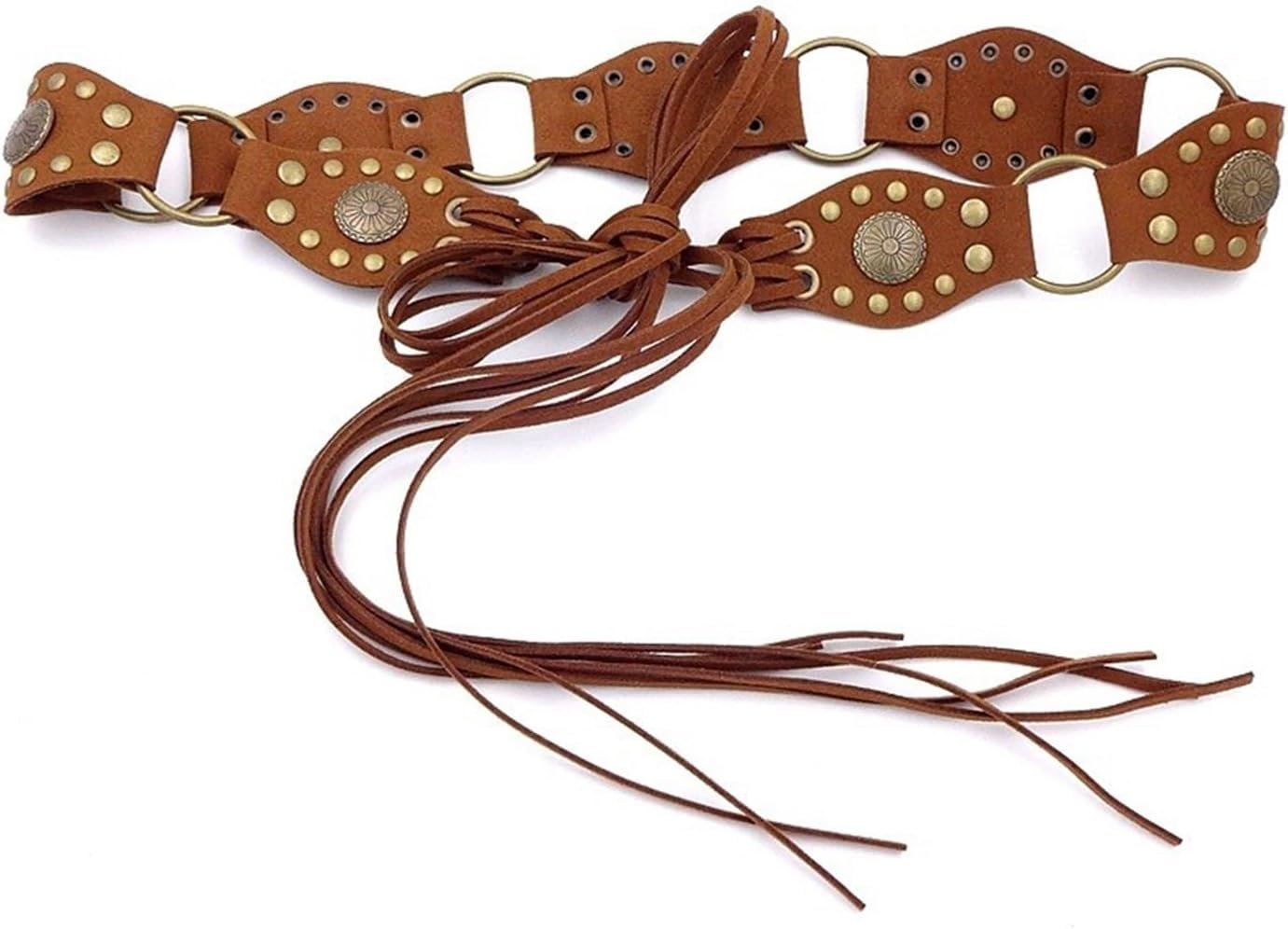 Tie Waist Belt Studded Chain for Cowboy Cowgirl Rock and Roll Punk Classic Belt Scorching Woman WaistChain Horny Belt Tie Waist Belt Studded Chain for Cowboy Cowgirl Rock and Roll Punk Classic Belt Scorching Woman WaistChain Horny Belt