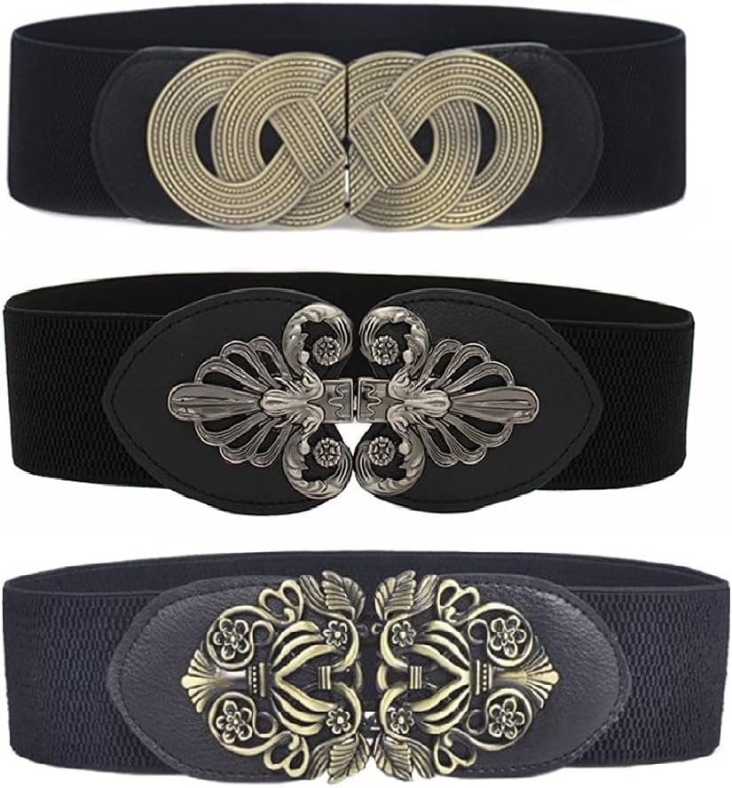 Swtddy 3 Pack Girls’s Classic Vast Elastic Stretch Waist Belt Waistband Swtddy 3 Pack Girls’s Classic Vast Elastic Stretch Waist Belt Waistband