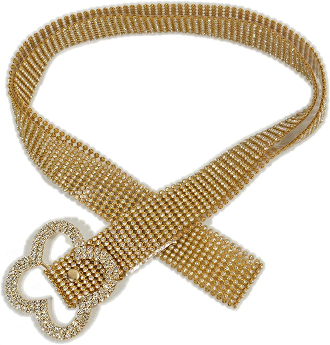 Andongnywell Girls Rhinestone Waist Belt Crystal Chain Social gathering Sparkle Waistband Diamond Belt with Shiny Attractive Accent Andongnywell Girls Rhinestone Waist Belt Crystal Chain Social gathering Sparkle Waistband Diamond Belt with Shiny Attractive Accent