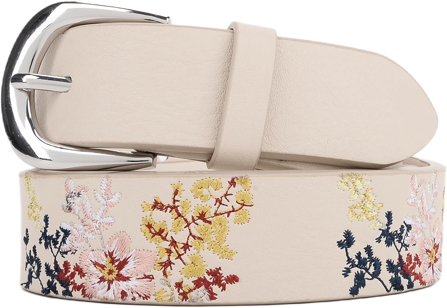 Girls’s Vegan Leather-based Belts for Denims Clothes Pants,1.1″ Style Women Waist Belt with Embroidered Flowers Girls’s Vegan Leather-based Belts for Denims Clothes Pants,1.1″ Style Women Waist Belt with Embroidered Flowers