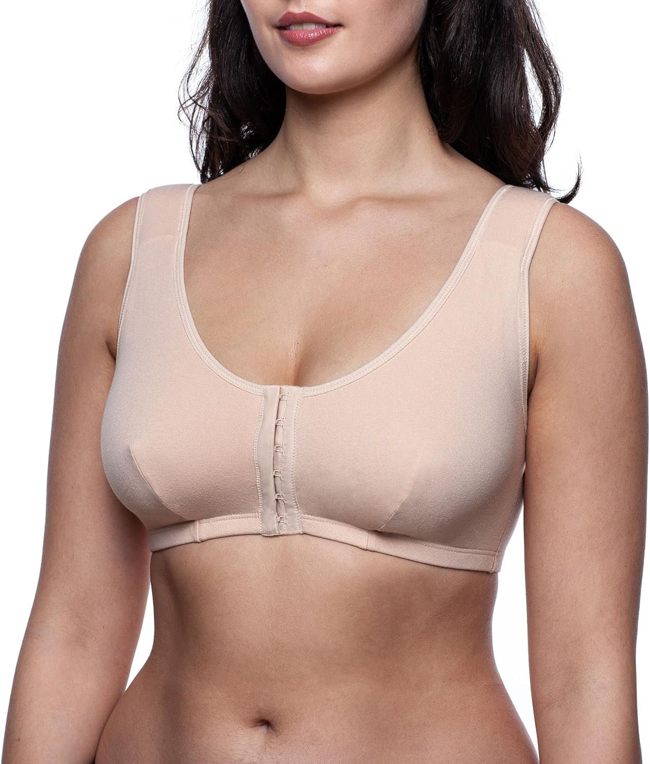 frugue Mastectomy Bra with Pockets for Prosthesis Snap Entrance Closure frugue Mastectomy Bra with Pockets for Prosthesis Snap Entrance Closure
