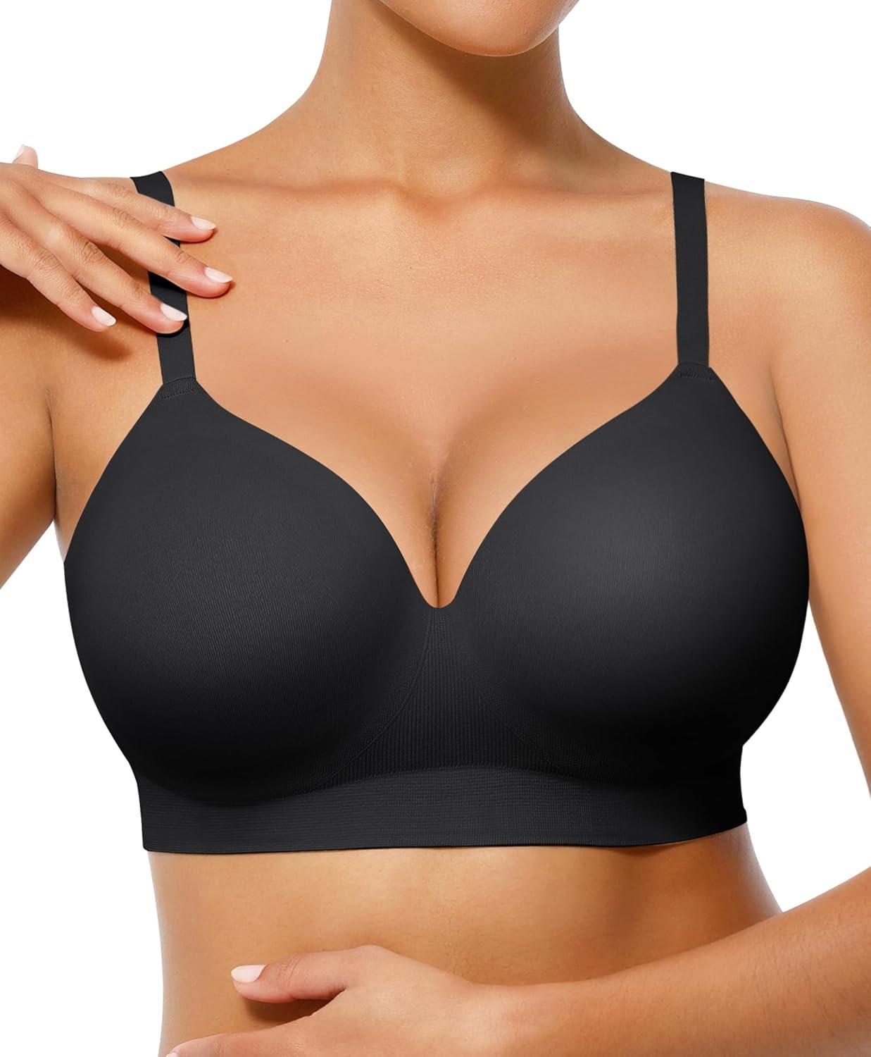 FeelinGirl Wi-fi Supportive Bra for Girls, Seamless Consolation Bralettes No Underwire Full Protection On a regular basis Bras