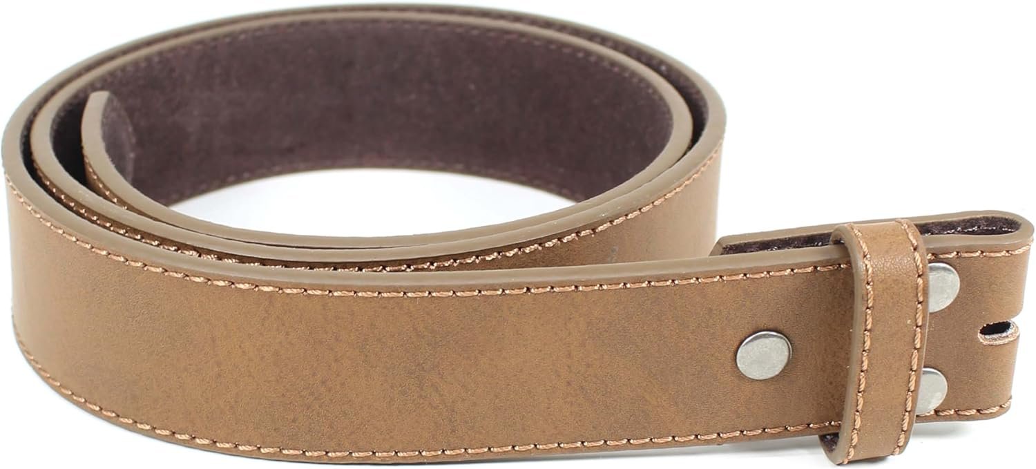 Leather-based Belt Strap with Classic Distressed Texture 1.5″ Extensive with Snaps and with out Buckle Leather-based Belt Strap with Classic Distressed Texture 1.5″ Extensive with Snaps and with out Buckle