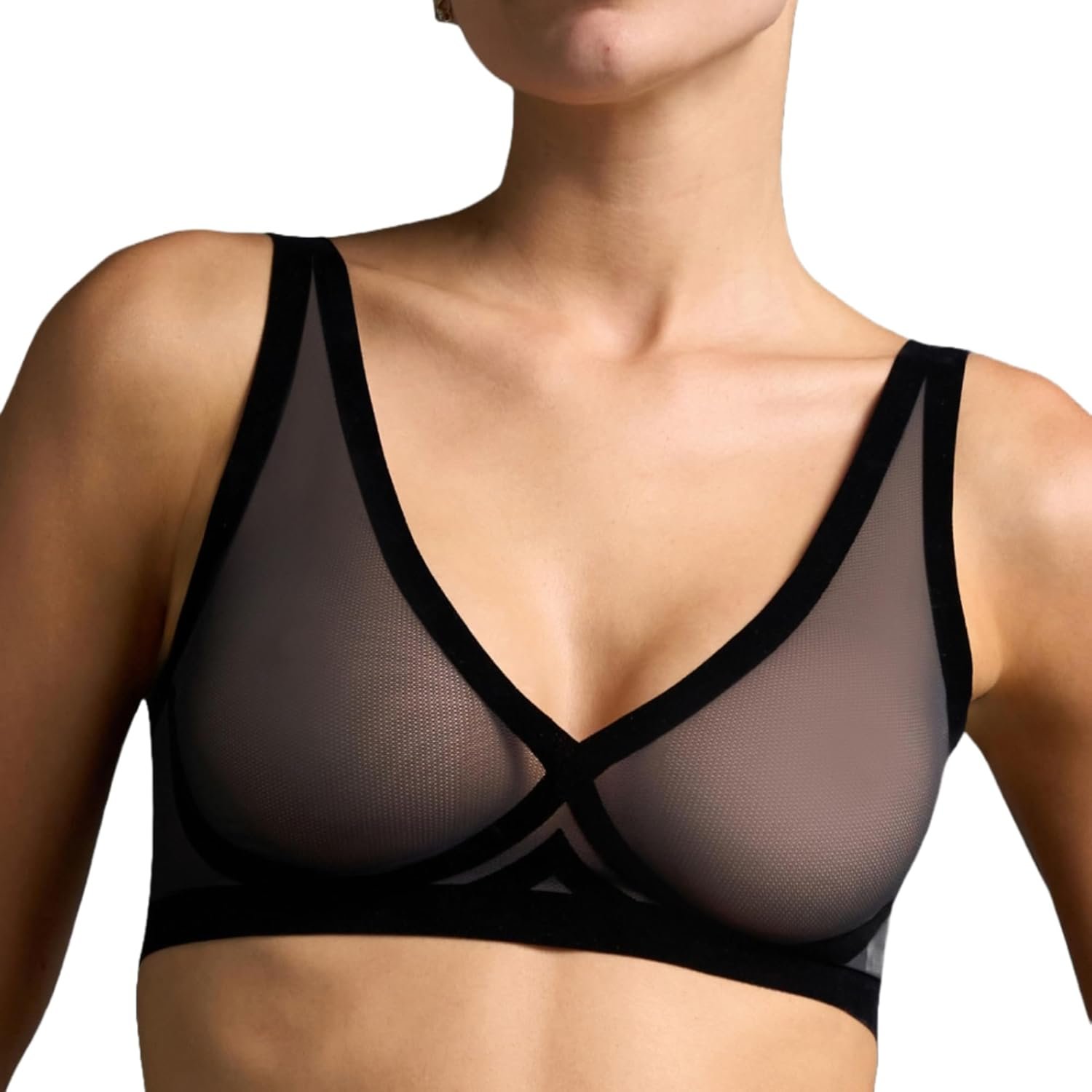 EBY Sheer Bralettes for Ladies – Seamless and Wi-fi Mesh Bralette, Again Smoothing Bras for Ladies EBY Sheer Bralettes for Ladies – Seamless and Wi-fi Mesh Bralette, Again Smoothing Bras for Ladies