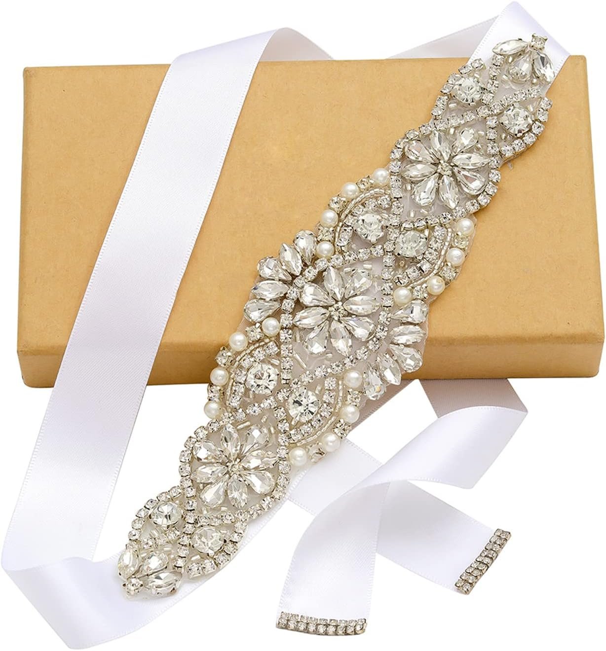 yanstar Handmade Bridal Belt Marriage ceremony Belts Sashes Rhinestone Crystal Beads Belt For Bridal Robes yanstar Handmade Bridal Belt Marriage ceremony Belts Sashes Rhinestone Crystal Beads Belt For Bridal Robes
