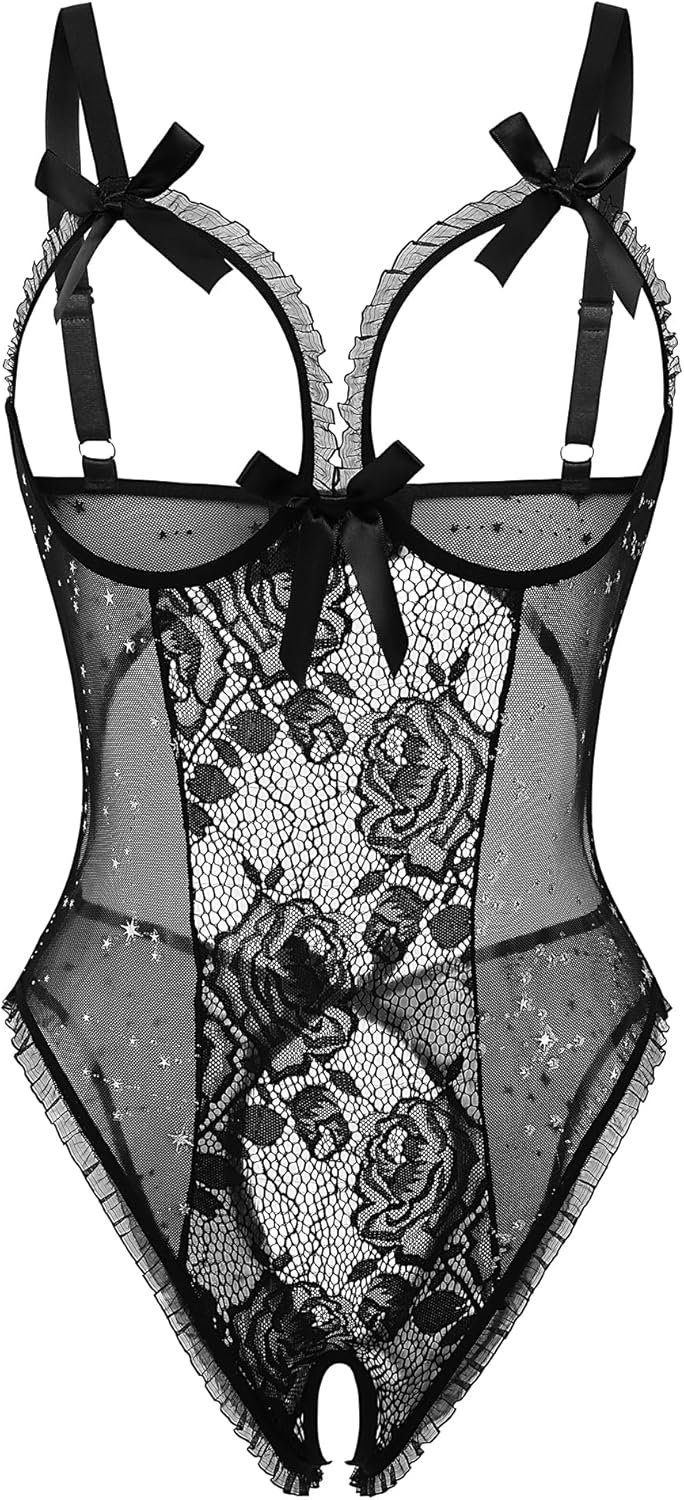 Avidlove Girls One Piece Lingerie Attractive Lace Babydoll Mini Bodysuit Avidlove Girls One Piece Lingerie Attractive Lace Babydoll Mini Bodysuit