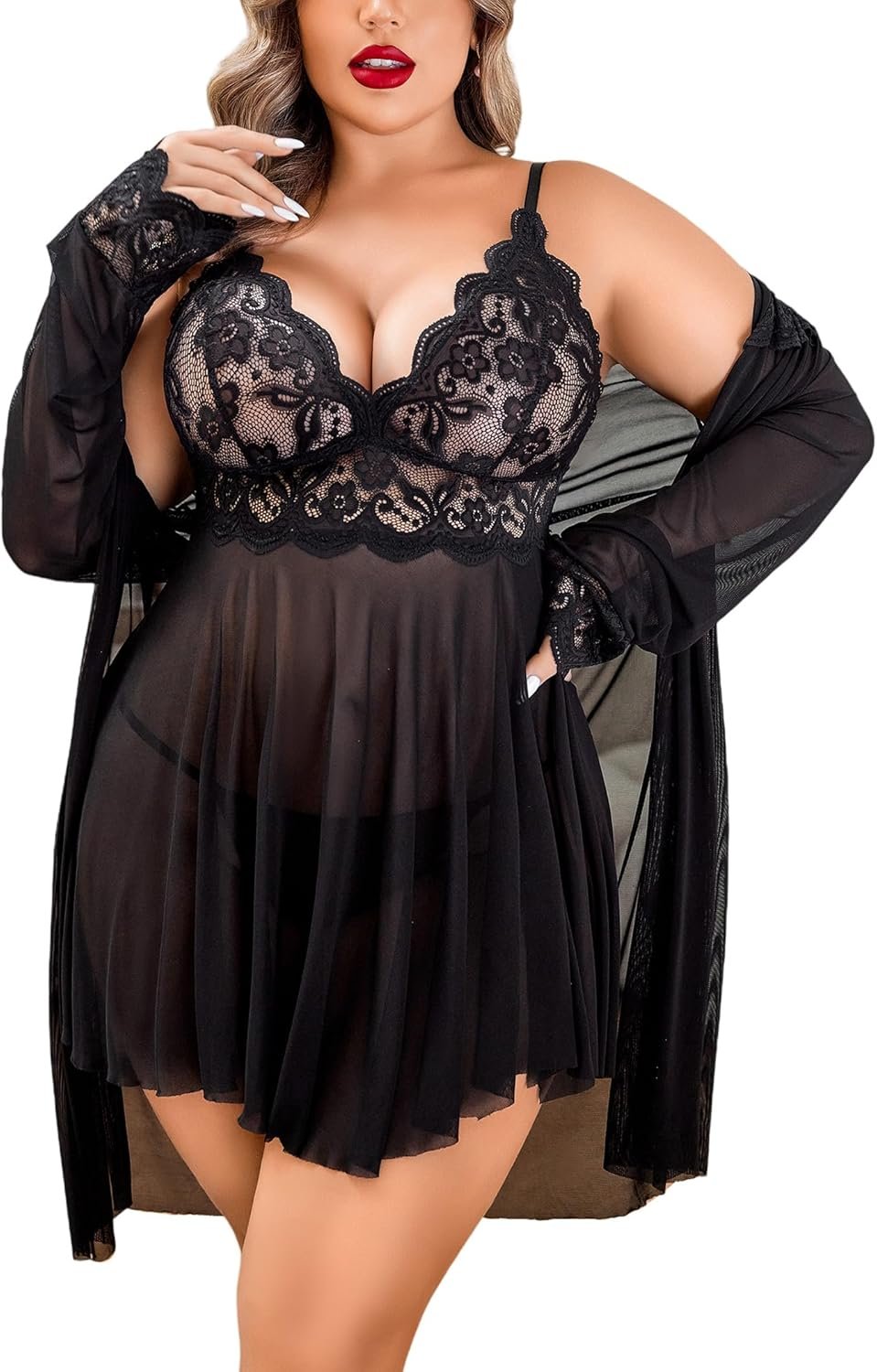 Avidlove Plus Measurement Lingerie Horny Lingerie Set Girls’s Unique Nightgowns Lace Chemise Lingerie Facet Slit Nightdress Avidlove Plus Measurement Lingerie Horny Lingerie Set Girls’s Unique Nightgowns Lace Chemise Lingerie Facet Slit Nightdress