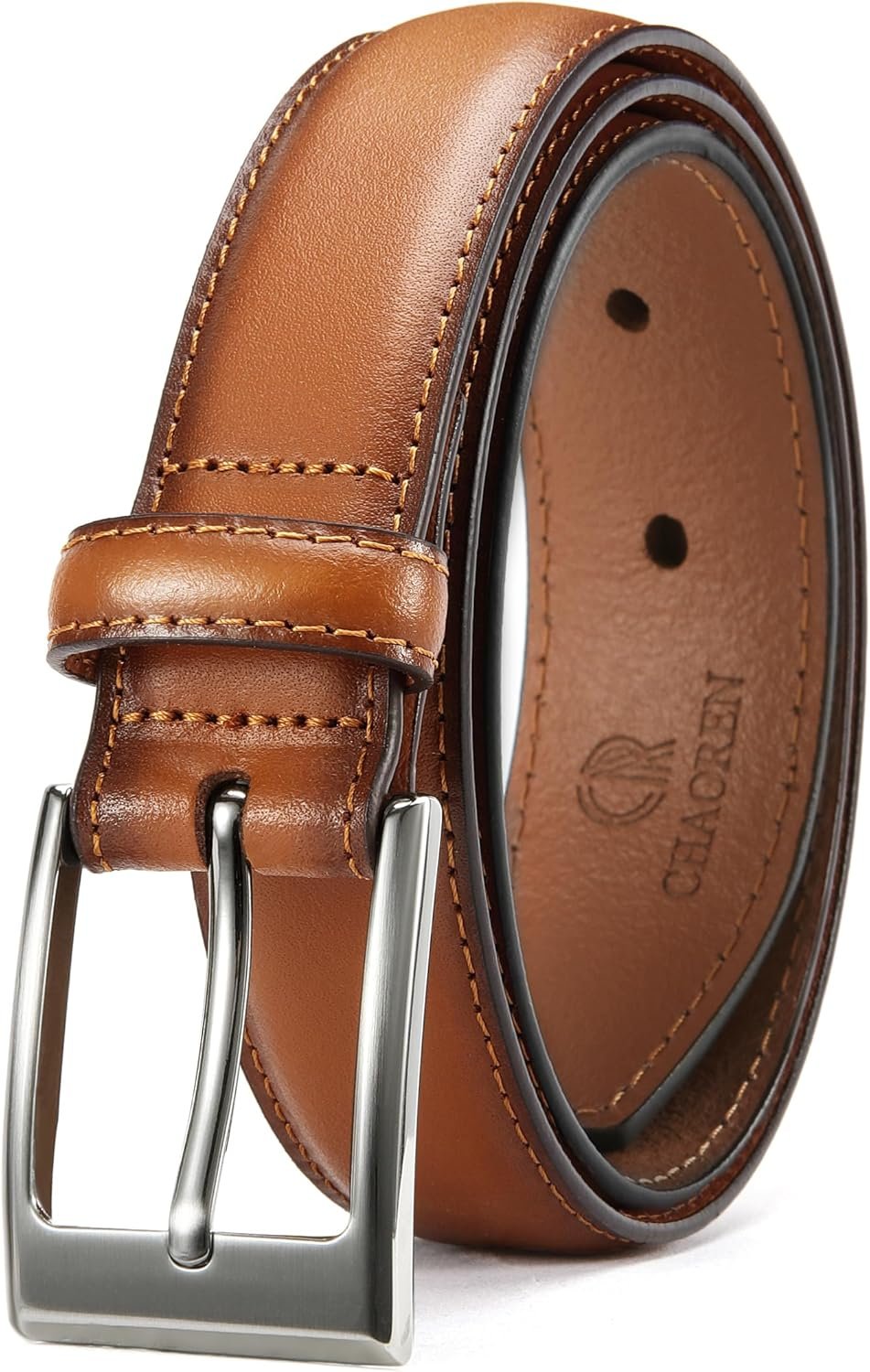 CHAOREN Mens Belts Leather-based 1 1/8″ for Reward Males – Good Companion to Mens Costume Footwear