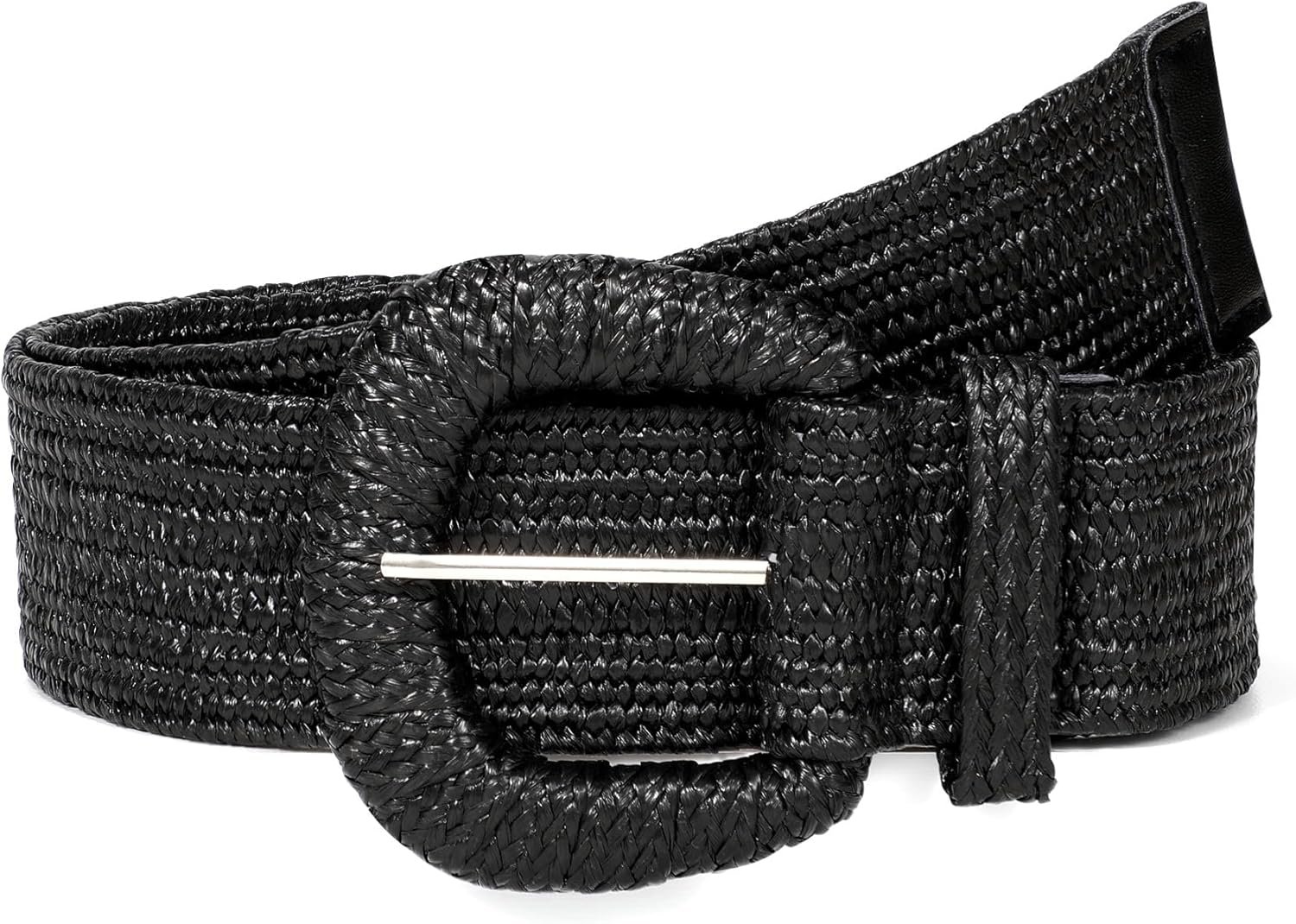 Straw Woven Elastic Belt for Girls Stretchy Belts for Costume Style Boho Waist Belt Rattan Raffia Girls Belts