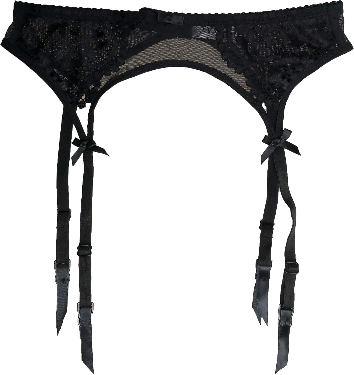 TVRtyle Ladies’s Black Metallic Clips Attractive Garter Belts for Stockings S512 TVRtyle Ladies’s Black Metallic Clips Attractive Garter Belts for Stockings S512