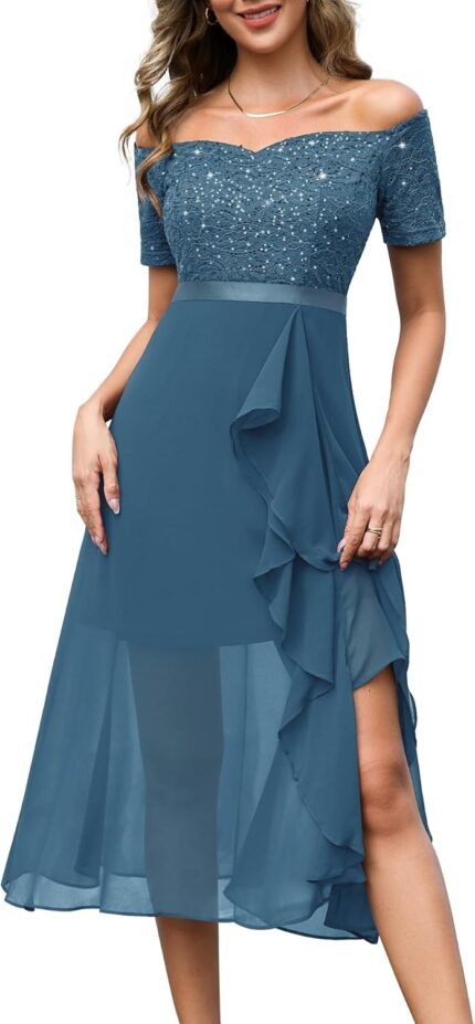 BeryLove Ladies Sequin Formal P…