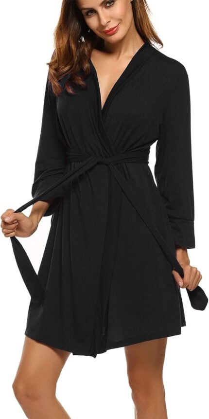 🔹 high-end chiffon robe.