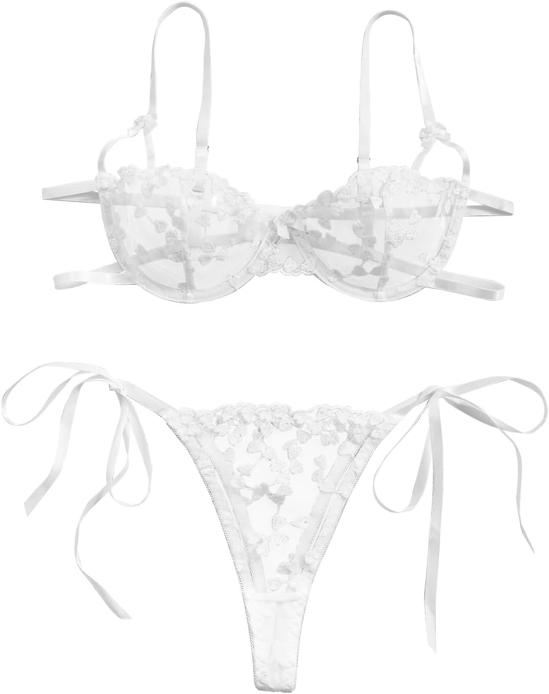 Lilosy Attractive Tie Aspect Cute Underwire Push…