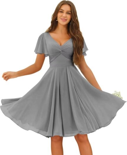 Miao Duo Girls’s Pleated Chiff…