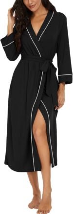 🔹 soft satin robe