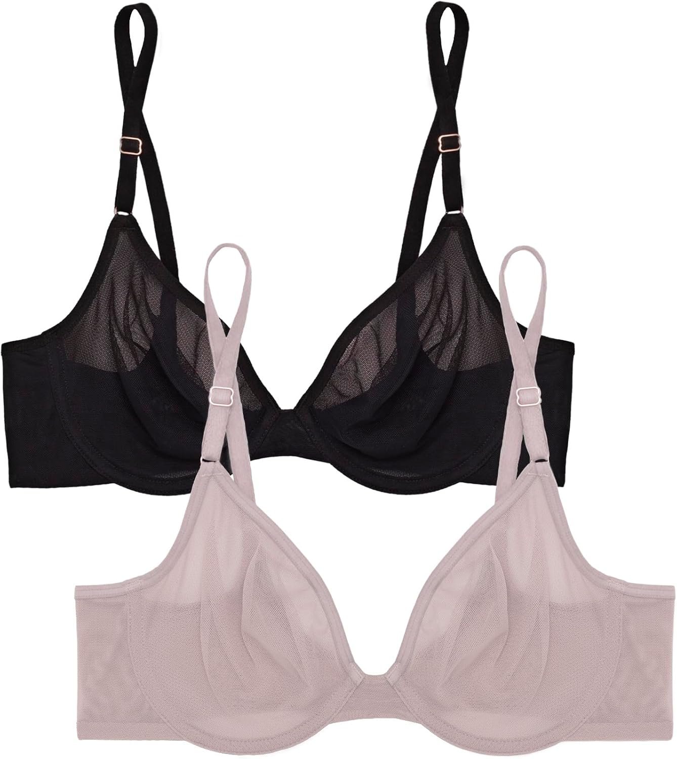 Good & Attractive Sheer Mesh Demi Underwire B… Good & Attractive Sheer Mesh Demi Underwire B…