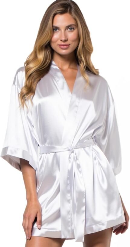 🔹 elegant silk robe