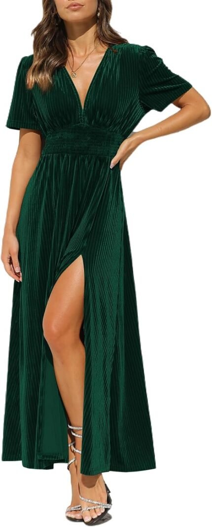 Ladies’s Velvet Maxi Gown Kind…