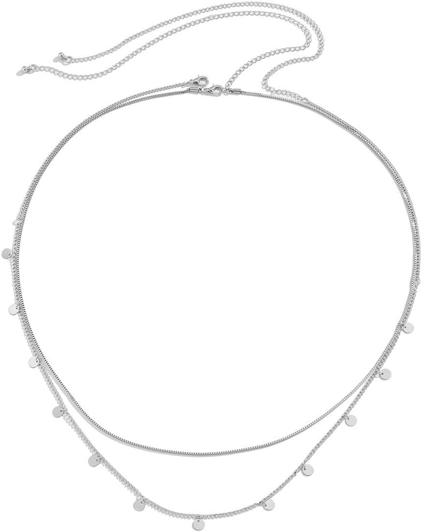 Dainty Multilayered Physique Chains Gold Silver Boho Layered Seashore Waist Chain CZ Adjustable Bikini Stomach Chain Jewellery Equipment for Ladies Attractive Summer time Birthday Present Friendship
