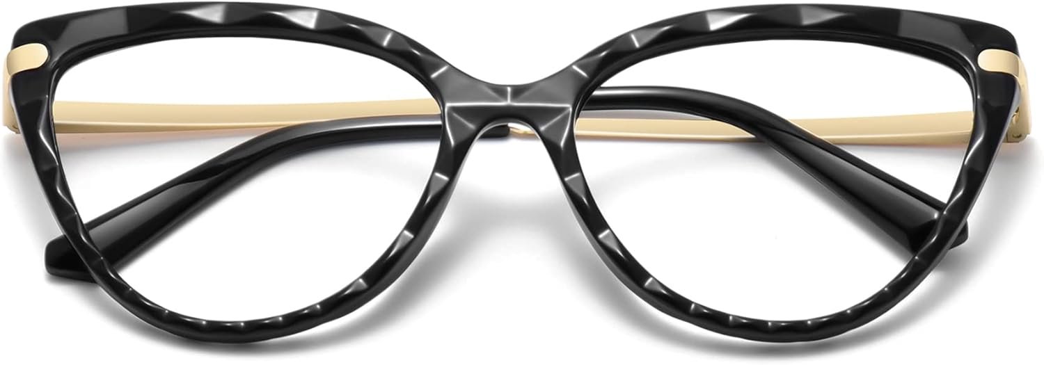 WOWSUN Horny Cute Crystal Cat Eye Glasses Body for Ladies Non-Prescription Pretend Eyeglasses Eyewear Body with Clear Lens WOWSUN Horny Cute Crystal Cat Eye Glasses Body for Ladies Non-Prescription Pretend Eyeglasses Eyewear Body with Clear Lens