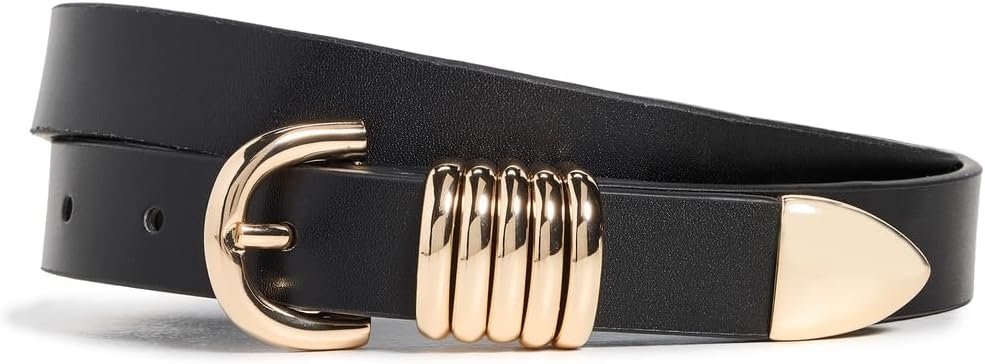 Black 5-Ring Slim Belt Black 5-Ring Slim Belt