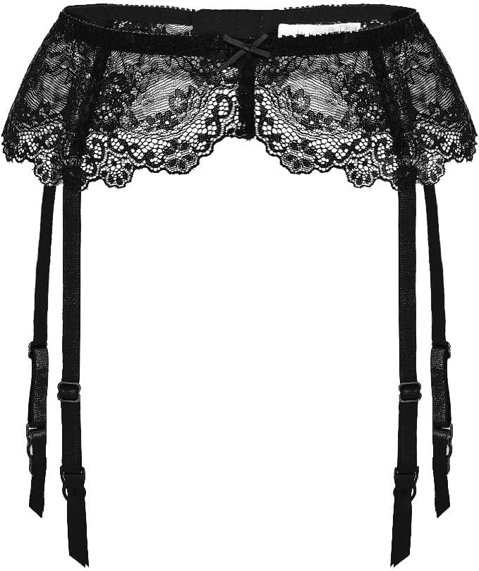 Confonze Ladies Lace Garter Belt Horny Suspender Belts for Thigh Excessive Stockings Confonze Ladies Lace Garter Belt Horny Suspender Belts for Thigh Excessive Stockings