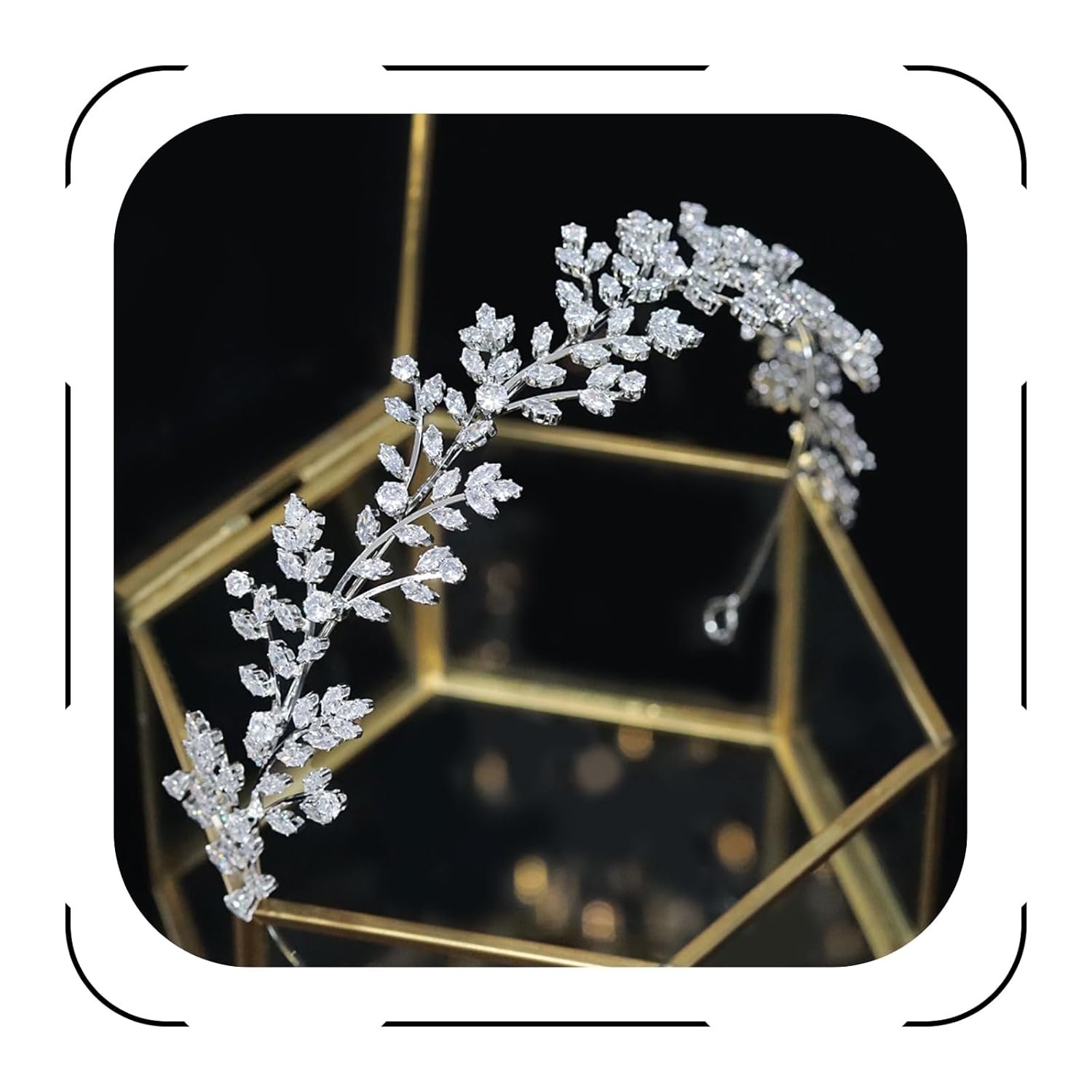 Jorsnovs Style Bridal Headpieces for Wedding ceremony Bride Hair Equipment Cubic Zirconia Headbands for Girls CZ Birthday Items Jorsnovs Style Bridal Headpieces for Wedding ceremony Bride Hair Equipment Cubic Zirconia Headbands for Girls CZ Birthday Items
