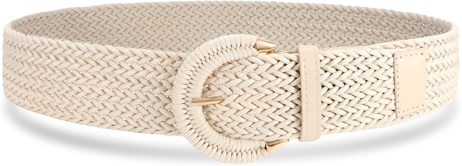 Braided Belt for Girls Gown Summer season Girls Woven Broad Boho Belt for Denims