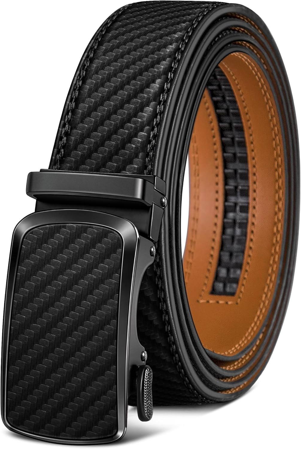 BULLIANT Males’s Belt,Model Ratchet Belt Of Real Leather-based For Reward Males Gown,Dimension Personalized