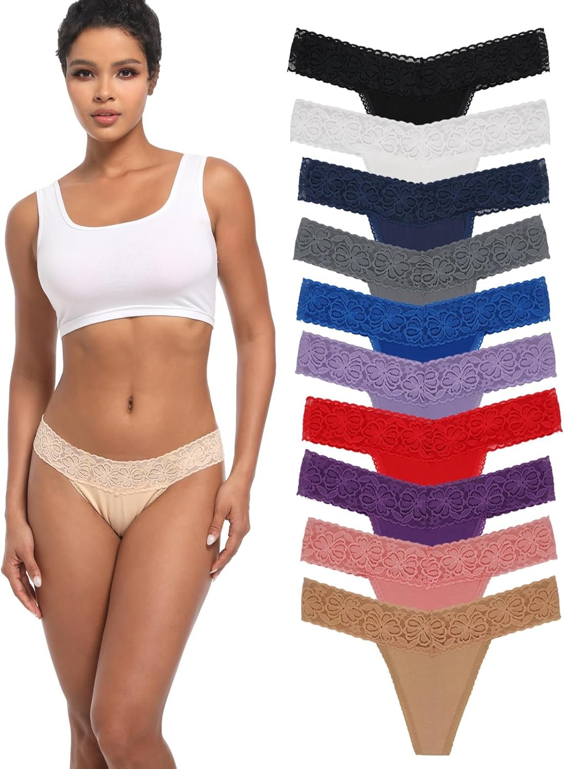 Lace Thongs for Ladies Thong Underwear Wo…