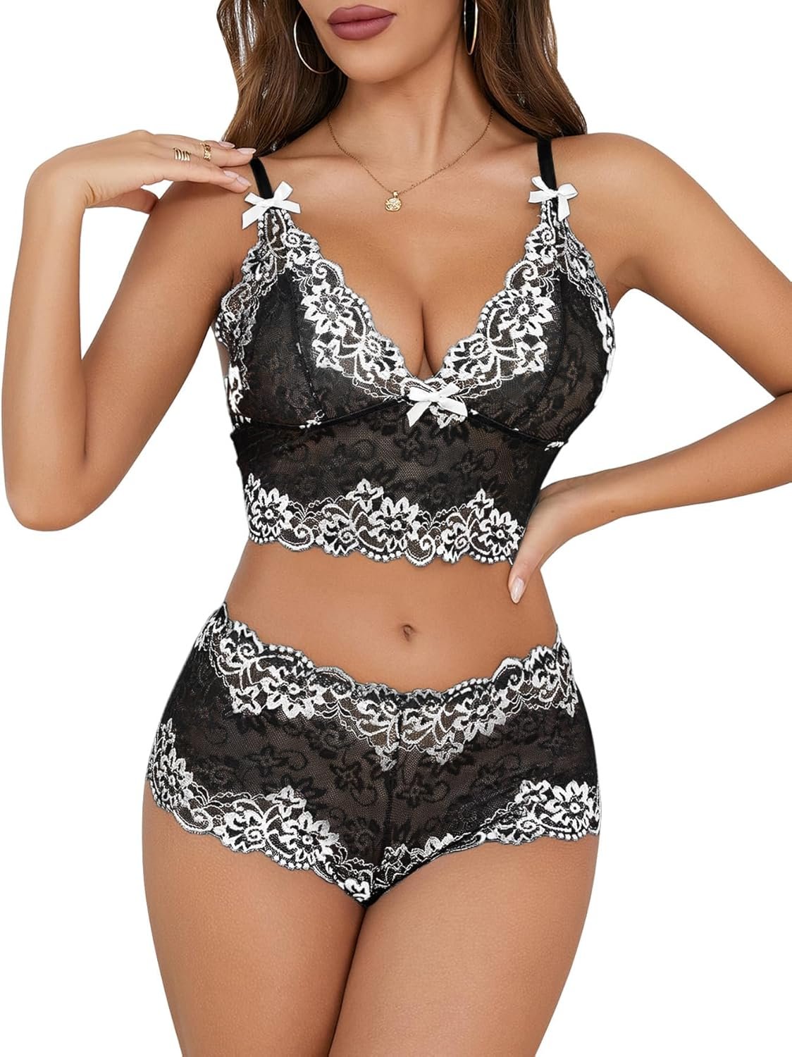 Lilosy Horny Ladies Lace Pajamas Lingerie …