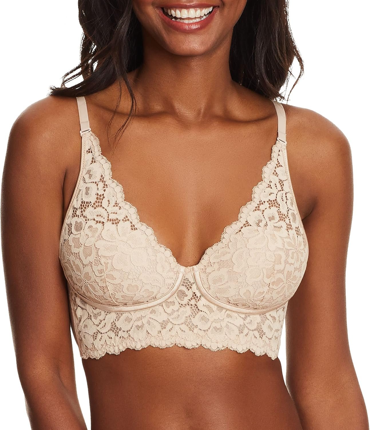 Maidenform Ladies’s Wi-fi Bralette, Pu…
